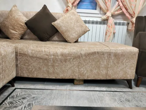 Salon beige/maron occasion bon état