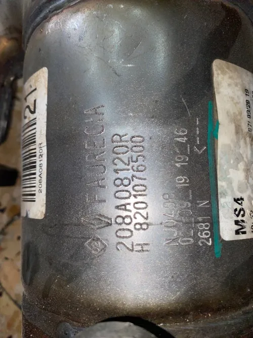 Catalyseur  clio4 kangoo2 1.5 dci 8201076500
