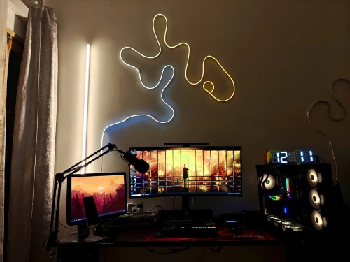 Led neon décoration gaming 120 cm