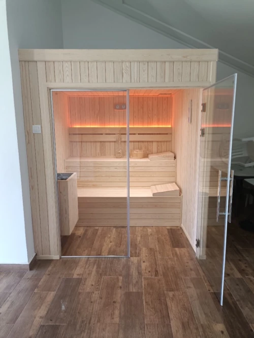Réalisation sauna finlandais hammam 