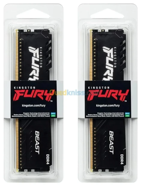 kingston fury beast 16 go 2 x 8 go ddr4 3200 mhz