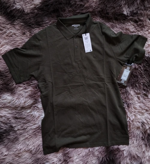 T-SHIRT HOMME POLO JACK & JONES ORIGINAL 100% COTTON