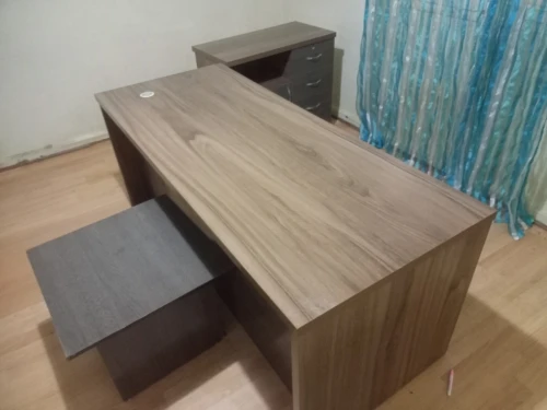 Ensemble de Bureau Mélaminé gris clair