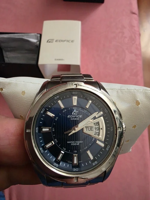 Casio Edifice Homme Analogique Quartz Montre avec Bracelet en Acier Inoxydable