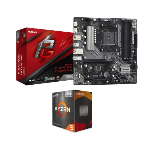 Asrock B550M PG4 + Ryzen 5 5600GT BOX