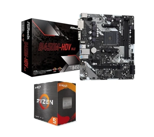 Asrock B450M-HDV + Ryzen 5 5600GT BOX