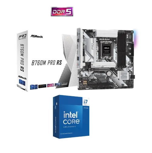 Asrock B760M Pro RS DDR5 + Intel I7 14700K