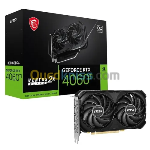 MSI RTX4060 Ti VENTUS 2X 8GB OC BLACK