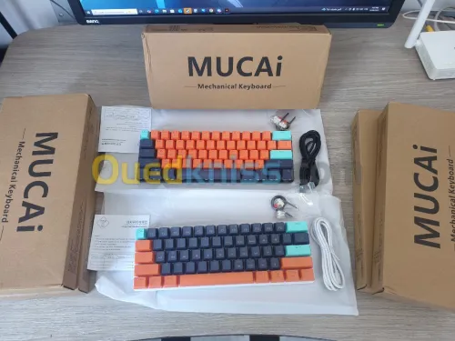 Clavier mécanique Mucai MKA610w red switch 60% RGB neuf jamais utilisé