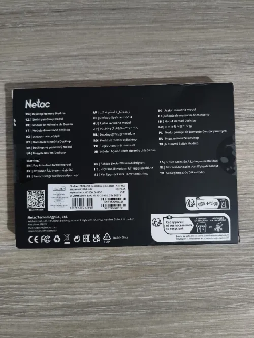 Ram netac 16gb (8+8) 3200mhz neuf boite scellé