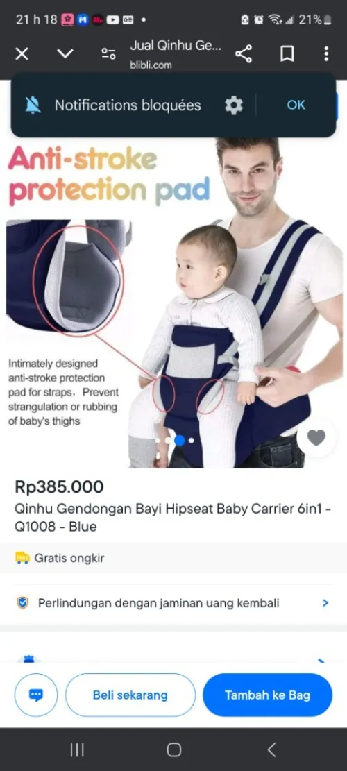 Porte bébé Quinhu