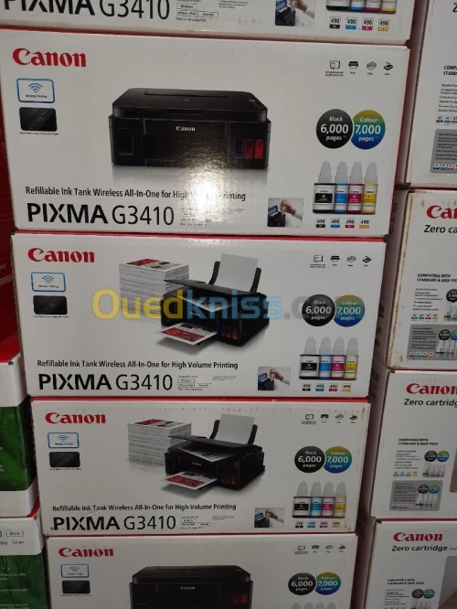 Imprimante canon G3410 multifonction WIFI RÉSERVOIR 