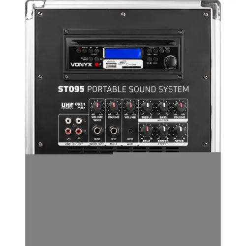 SONO MOBILE VONYX 250W Lecteur CD et multimédia USB/SD avec fonction enregistrement