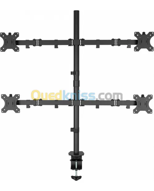 Support de bureau quadruple 04 pour moniteurs 100 x 100