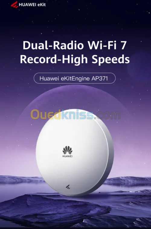 Point d'accès Huawei eKitEngine AP371 WIFI 7 HUAWEI eKit Series AP371 2500 Mbit/s