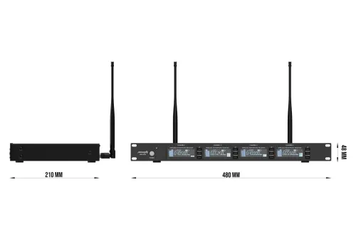 Station de conférence sans fil microphone AWM 404 TD
