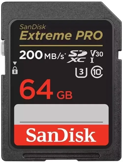 SanDisk Extreme PRO SDXC UHS-I Card- 64gb -200 MB/S