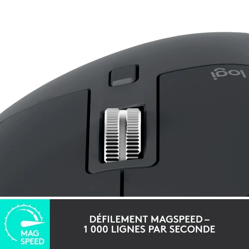 Souris sans fil Logitech MX Master 3S (RF + Bluetooth) -capteur optique 8000 dpi - 7 boutons