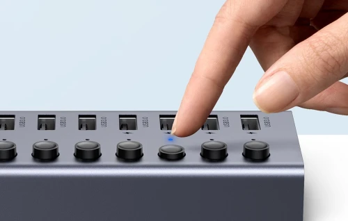 HUB UGREEN USB-C TO 7-Port USB 3.0 DC 12V