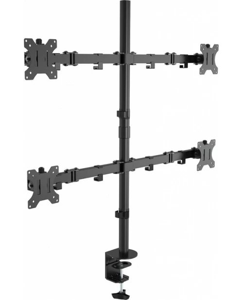 Support de bureau quadruple 04 pour moniteurs 100 x 100