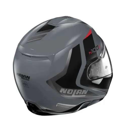 CASQUE NOLAN N100-5 HILLTOP N-COM 064 GRIS ARDOISE-NOIR. "Original"