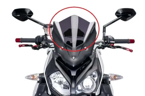 BULLE PUIG NOUVELLE GENERATION SPORT BMW S1000 R 2014 FUME FONCE. "Original"