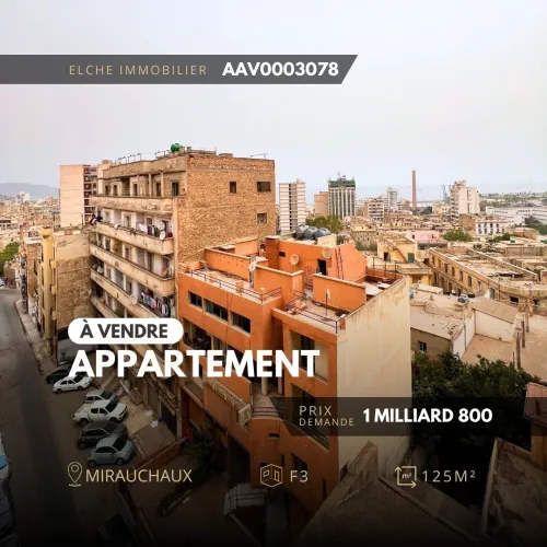 Vente Appartement F3 Oran Oran