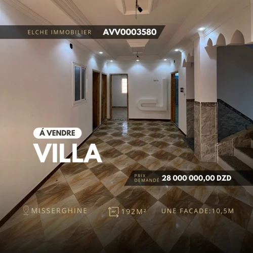 Vente Villa Oran Misseghine
