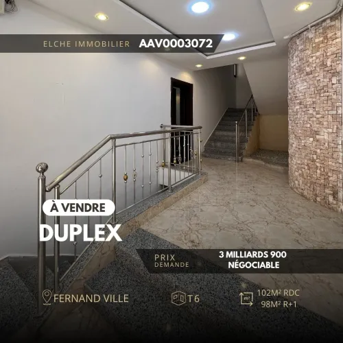 Vente Appartement Duplex F6 Oran Bir el djir