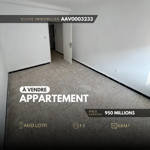 Vente Appartement F3 Oran Bir el djir