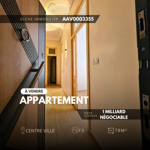 Vente Appartement F3 Oran Oran