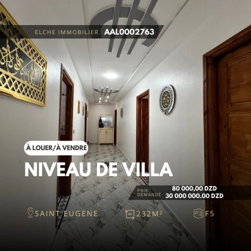 Vente Appartement Niveau de villa F5 Oran Oran
