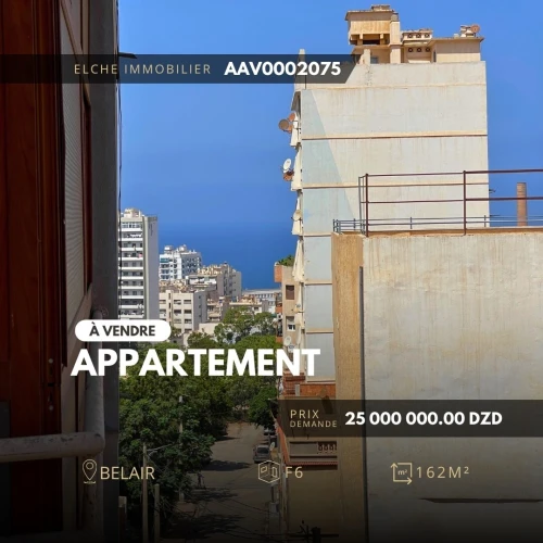 Vente Appartement F6 Oran Oran