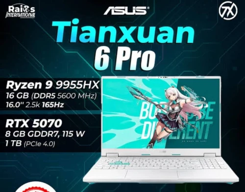 ASUS ROG/TUF - Ryzen 9 9955HX - RAM 16GB DDR5 - 1TB SSD Gen4 - VRAM 8GB