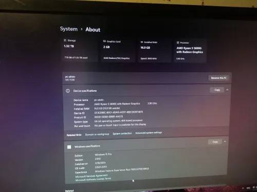 ryzen5 5600g (pc gamer)