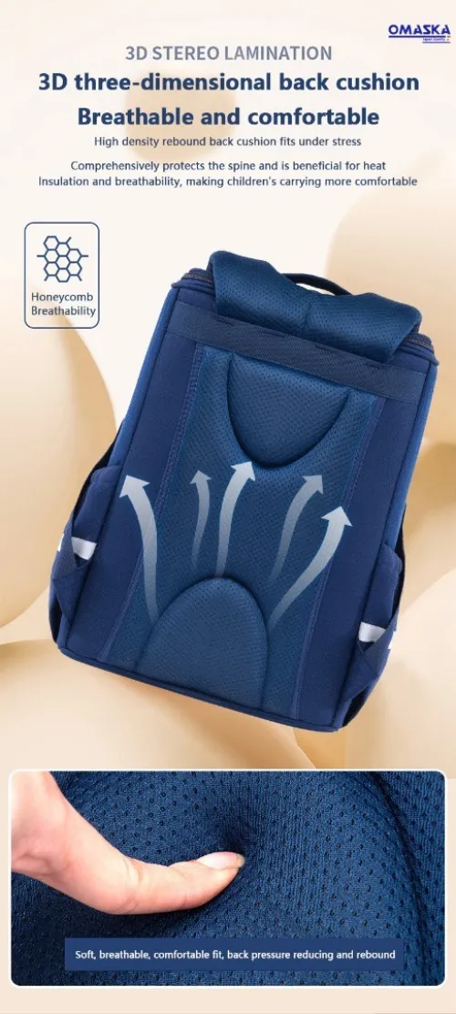 Sac à dos orthopédique Pliable en Oxford pour enfants 1er Année Primaire