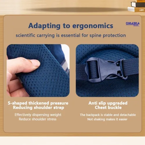 Sac à dos orthopédique Pliable en Oxford pour enfants 1er Année Primaire