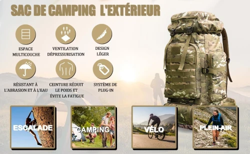 Sac À Dos Randonnée 80 Litres