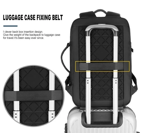 Sac A Dos (Porte Pc) Omaska Montain Pour voyage et Etude Étanche - Noir/Gris