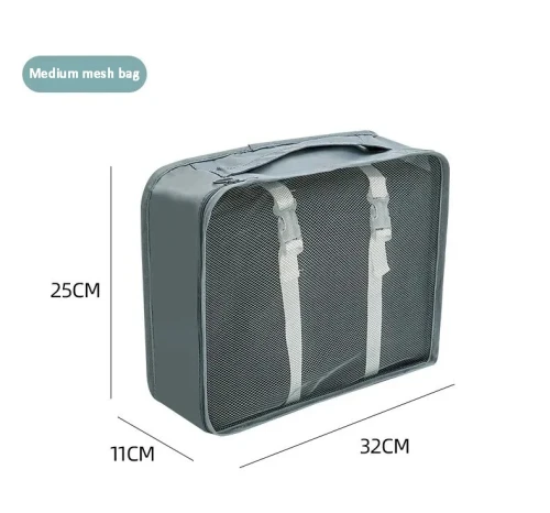 Sacs de Rangement de valise 7 pièces en Polyester - noir- blue-rose -vert-