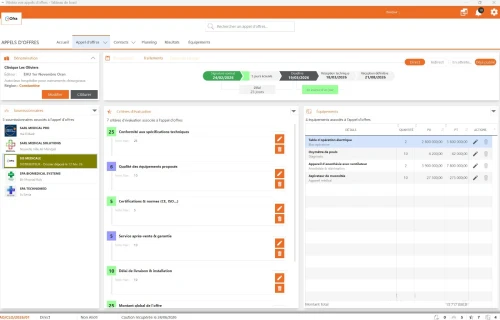 Logiciel de gestion et suivi des appels d'offres BTP et Médical