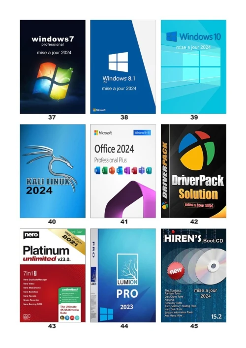 Dvd logiciels programmes pc 