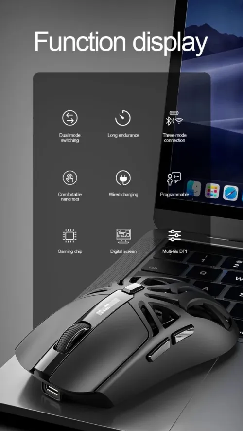  RS8 Bluetooth sans fil léger e-sports 10k DPI 