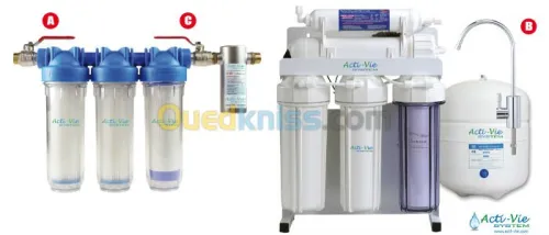 Appareils de purification d'eau domest