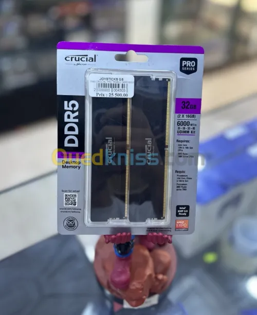 RAM CRUCIAL PRO 16GB*2  DDR5 6000 MT/s (BLACK)