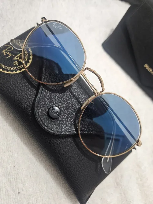 Lunettes de soleil ray-ben round metal Original