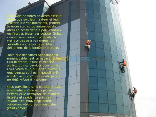 Nettoyage en hauteur  Cordistes 
