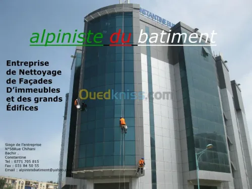 Nettoyage en hauteur  Cordistes 