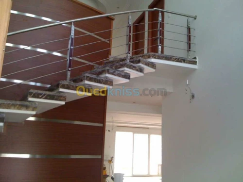 Rampes d'escaliers en Inox