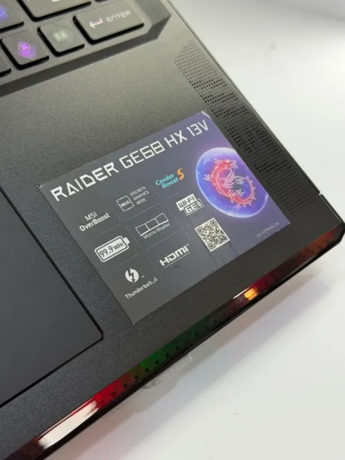 MSI RAIDER PRO I9/13950HX/32GO DDR5/1TB SSD NVME/NVIDIA RTX 4060 08GO 140W